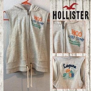 hollister sleeveless hoodie